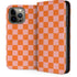 Orange Checkered iPhone 15 Pro Max Folio Case